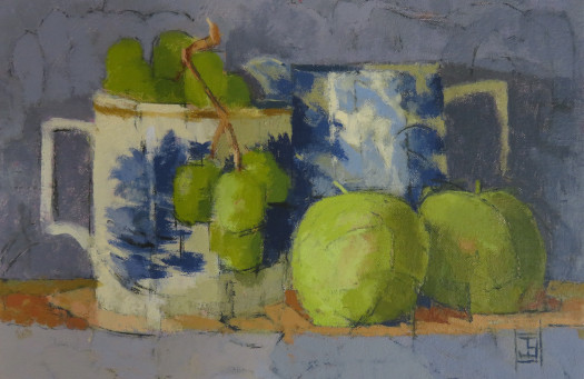 Blue and White Shelf