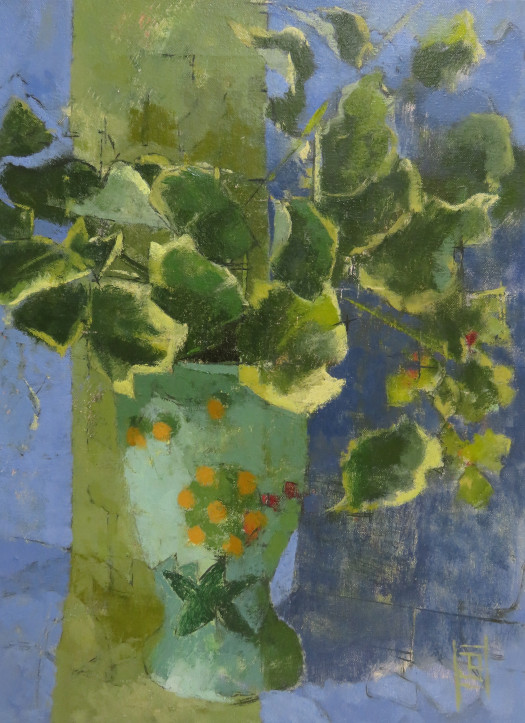 Star Vase with Leaves